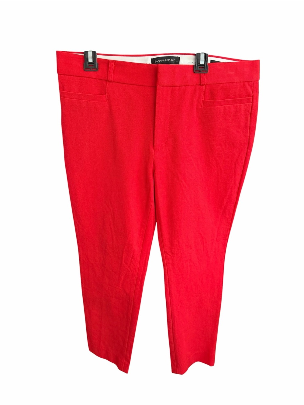 Women’s Banana Republic Sloan Straight Red Pants Size 8 - Picture 5 of 12